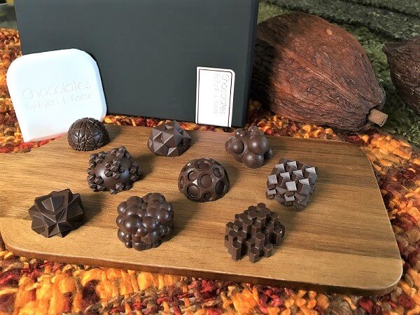 Nicely decorated chocolate of different shapes